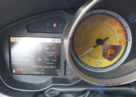 2010 Ferrari California z USA, uszkodzony, nr VIN ZFF65LJA2A0171436